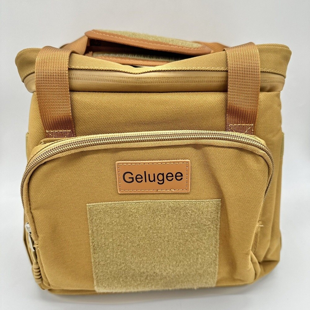 Gelugee Beige Tactical Lunch Insulated Lunch Bag Waterproof and Reusable